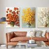 Nordic Minimalist Potted Flower Red Yellow Orange Poppy Floral Poster Canvas Print Wall Art Home Decoration Interior Paintings