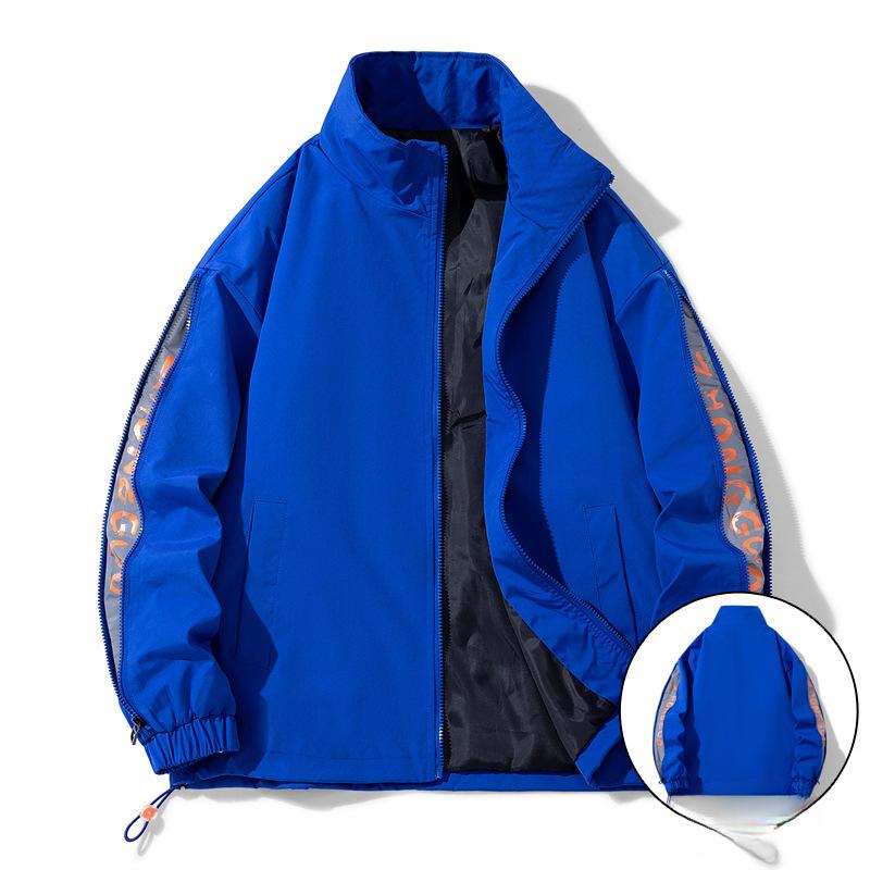 Американский свободный бейсбольный свитер с круглым вырезом, универсальная повседневная корейская версия, куртка на весну и осень, двухсторонняя мужская куртка