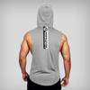 Muscleguys Свободный дышащий жилет с капюшоном для бодибилдеров, спортивные футболки без рукавов для бега