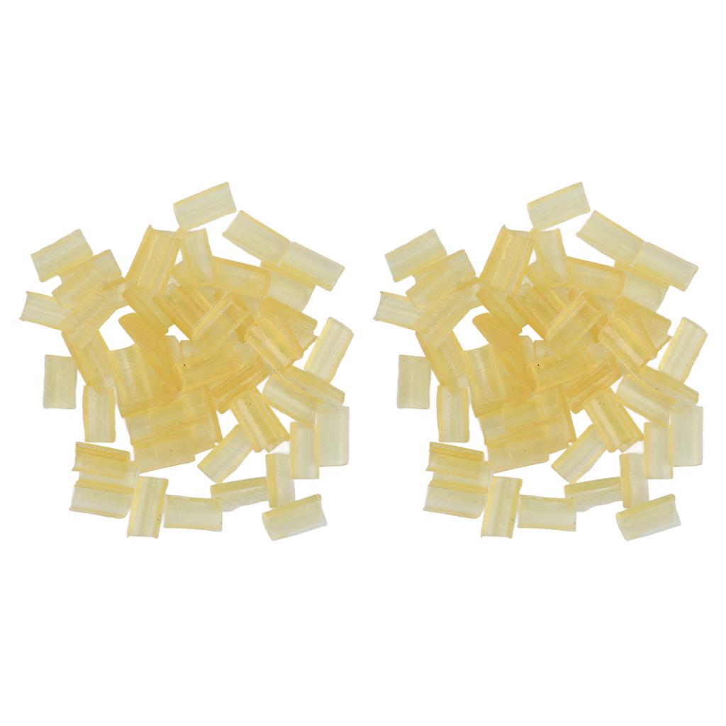 2 пакета гранул для наращивания волос бусины желтые профессиональные U-образные парики термосвязывающие гранулы для салона