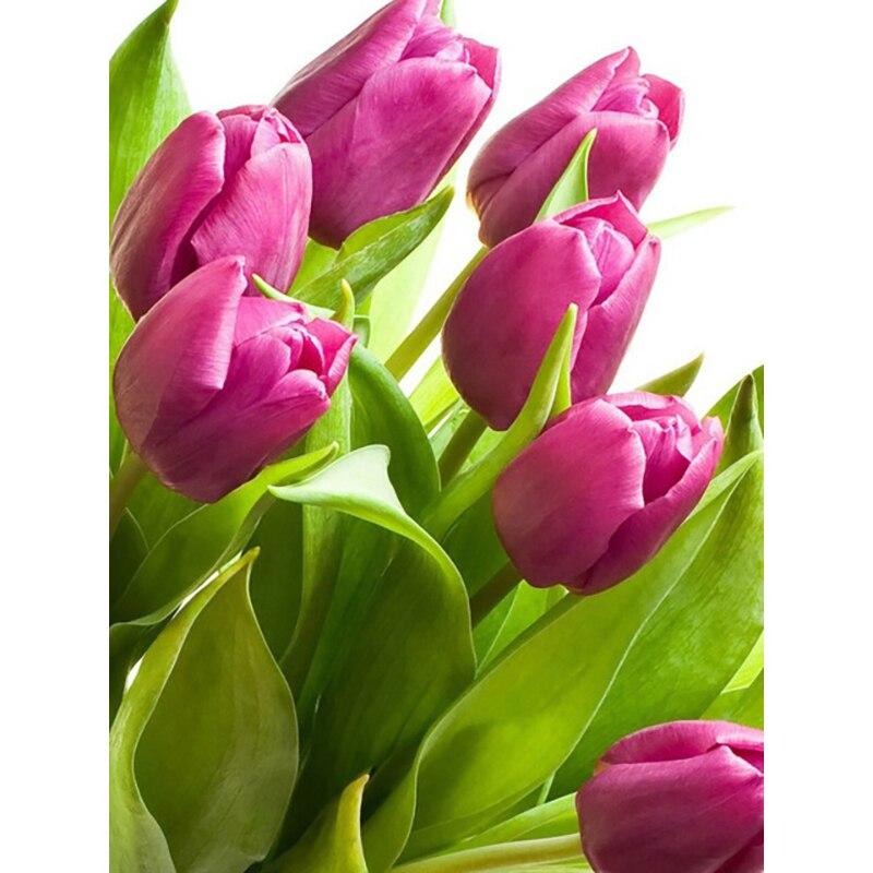 New 5D DIY Diamond Painting Flower Diamond Embroidery Cross Stitch Rhinestone Full Round Drill Crafts Art Home Decor Gift