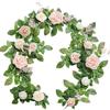 The Same Eucalyptus Leaf Rose Vine Simulation Flower Rose Eucalyptus Leaf Vine Wedding Road Guide Vine Flower