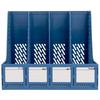 Deli 4-Compartment Desktop Mesh File Holder