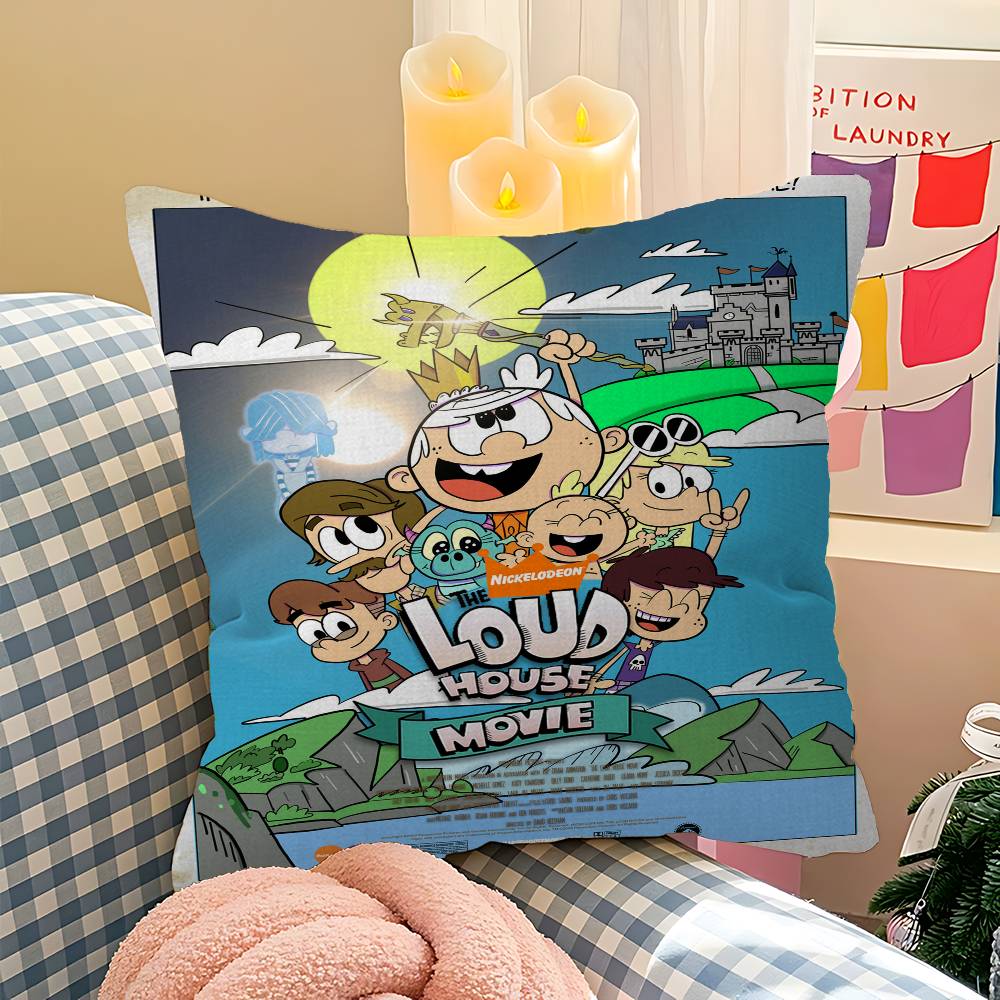Мультяшная Подушка The L-Loud H-House Подарок Декор для Домашнего Офиса Спальни Дивана Автомобиля Наволочка 45x45