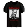 Men's Graphic T-Shirt Black Casual Summer Cotton Tee Print Short Sleeve Crew Neck Heavy Metal Punk Fans