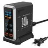 Зарядный адаптер 240 Вт 6 в 1 140 Вт USB Type C Цифровой дисплей Быстрая зарядная станция для мобильного телефона Ноутбука Электроники