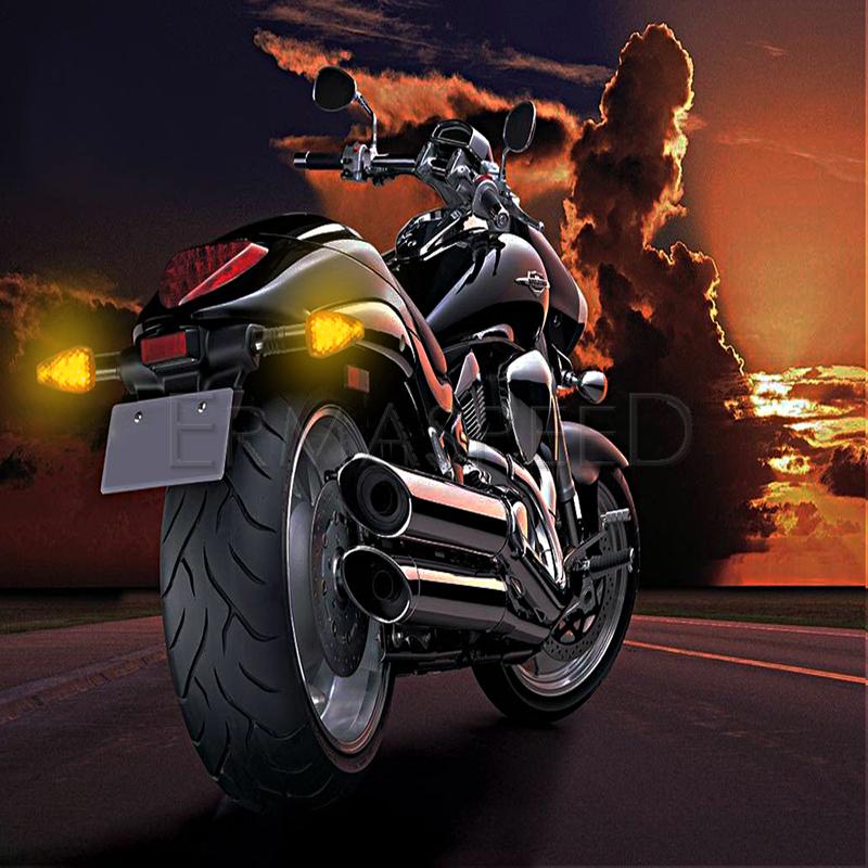 2 шт., дымовые линзы, светодиодный указатель поворота для мотоцикла, универсальный 12 В, индикаторы для мотоцикла, передние и задние поворотники, янтарная лампа