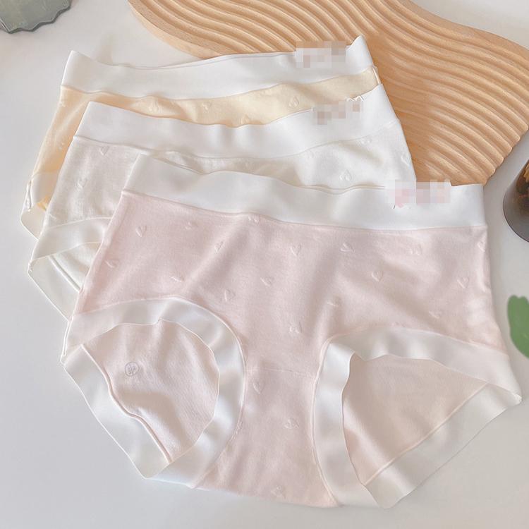 Lingerie Women's Underwear with No Trace Large Size Hip Hugging Breathable Mid Waist Briefs Female Panties