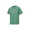 Li Ning Printed Letter Crew Neck Pullover Short Sleeve T Shirt Unisex Tops Deep-Palace-Green AHST667-3
