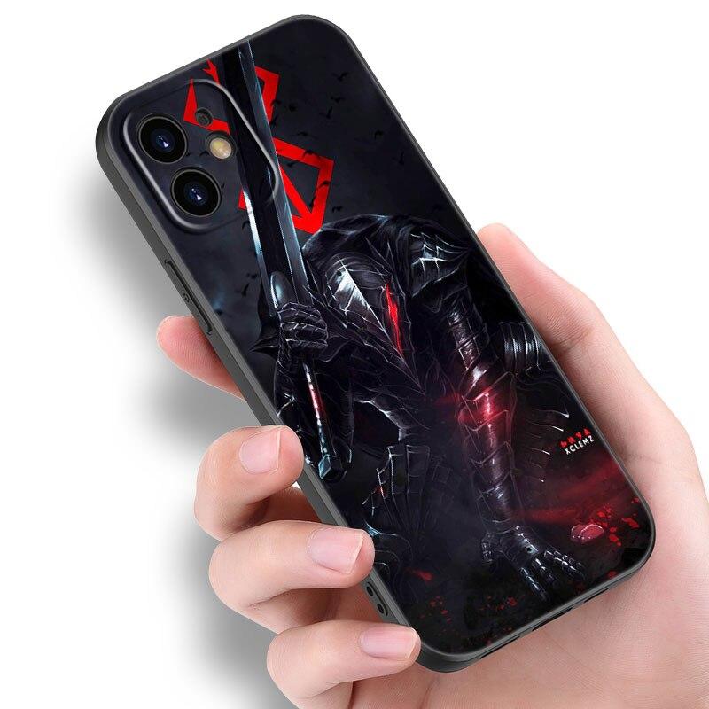 Чехол для телефона «Аниме Берсерк Кишки» для Apple iPhone 14 13 12 Mini 11 Pro Max 7 8 XR X XS 7 8 Plus SE 2020 2022, черный мягкий чехол