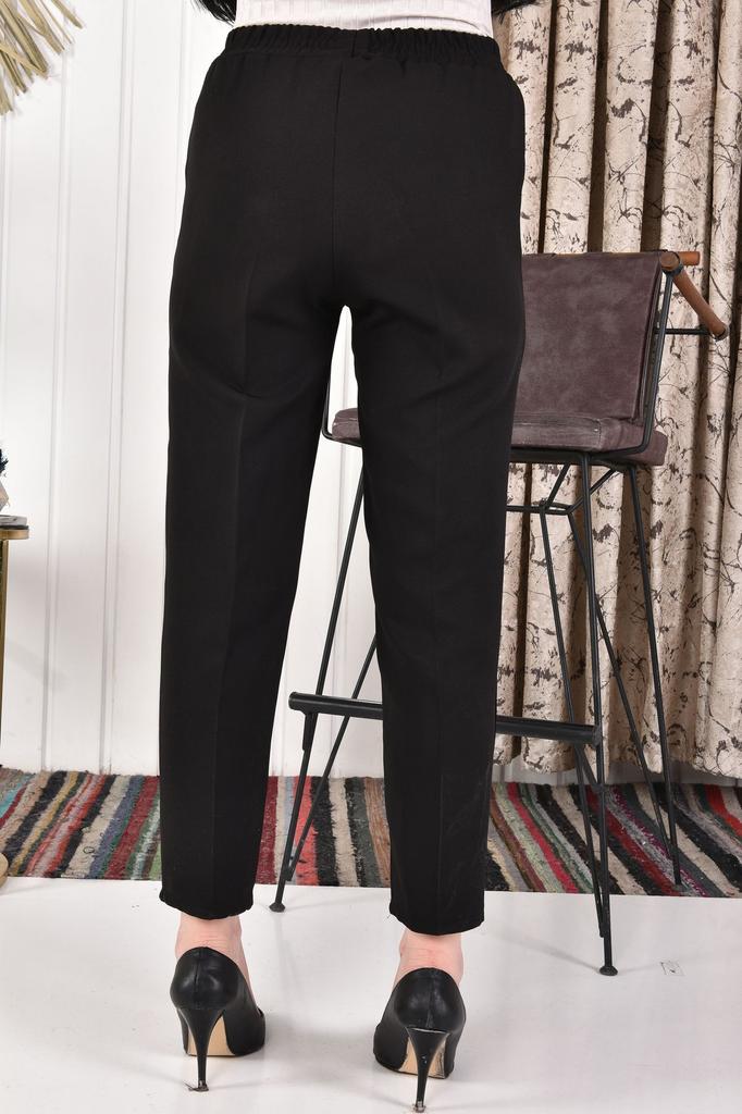 Женские стильные брюки больших размеров, двойные тканевые брюки большого размера