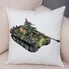 Наволочка с рисунком игрушечного танка для офиса, гостиной, автомобиля, украшения для дома, наволочка