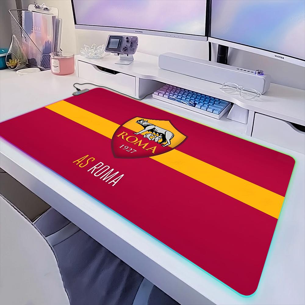 ROMA Игровой Клуб Коврик для Мыши Светодиодные Настольные Коврики С Подсветкой Резиновый Настольный AS XXL RGB Стол S Микро Футбол USB