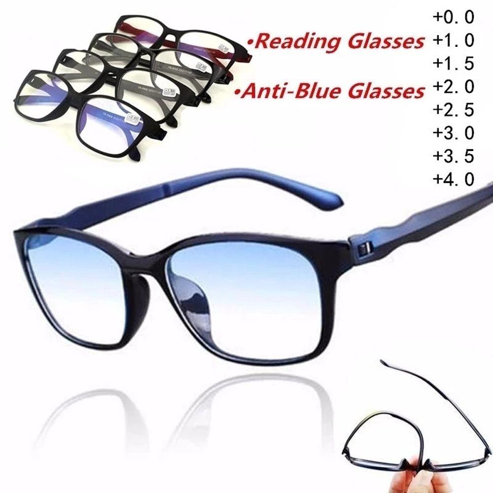 Magnification Bendable temples Anti-blue Light Reading Glasses Computer Eyeglasses Presbyopic Eyewear Presbyopia Eyeglasses