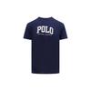 Polo Letter Fit Printed Crew Neck Short Sleeve T-Shirt Men Tops Blue 710934714-006