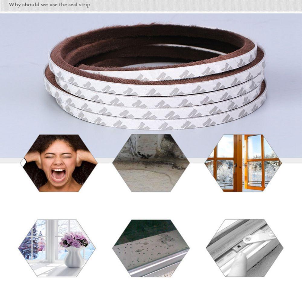 5 метров пылезащитная самоклеящаяся уплотнительная лента щеточная полоса аксессуары для дверей и окон погодозащитная лента