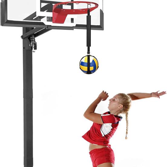 Volleyball Spike Trainer with Fastener Tape Length Adjustable Simple Installation Volleyball Attack Trainer Training Tool