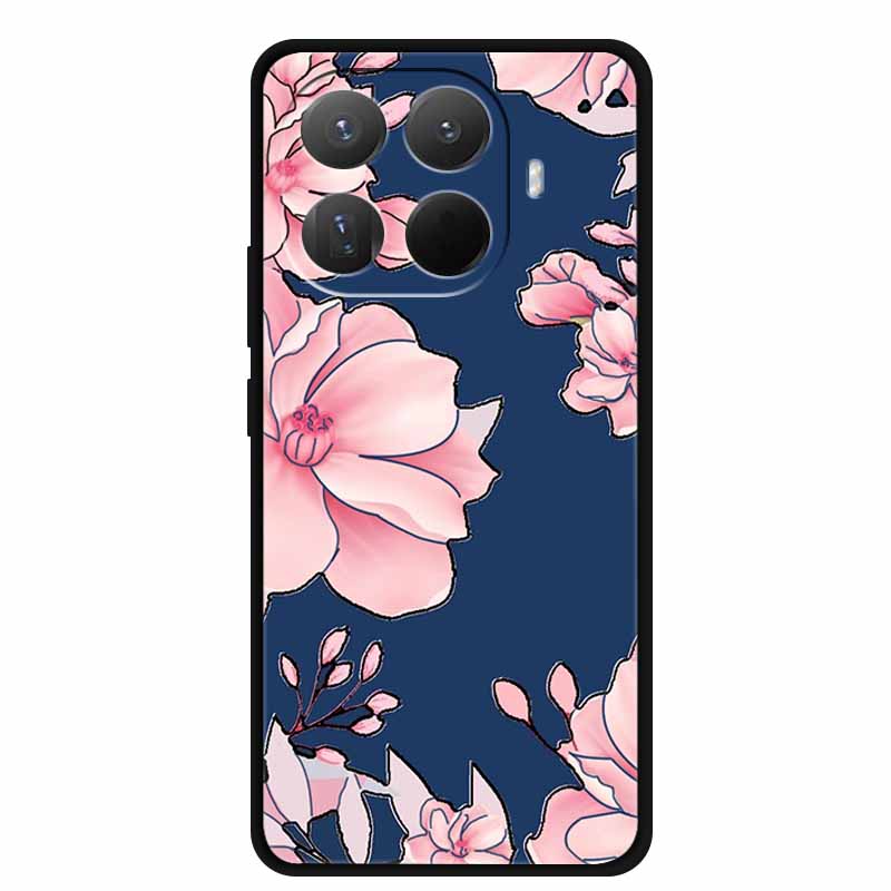 3D TPU Чехол для Xiaomi 15T 15 T 5G Рельефные Цветы Coque Тисненые Цветы Funda Силиконовый Мягкий Задний Чехол для Телефона для Xiaomi15T