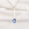 Ювелирные изделия с танзанитом, кулон из стерлингового серебра 925 пробы, очаровательный кулон ручной работы, богемный кулон с танзанитом в подарок бабушке