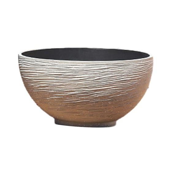 Plant Pot with Drainage, Resin Planter for Indoor Outdoor Plants, Medium Flower Pots for Patio, Balcony Garden Decor