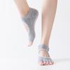 "Women's Backless Anti-Slip Open-Toe Yoga & Pilates Socks, Five-Finger Design for Spring & Summer"