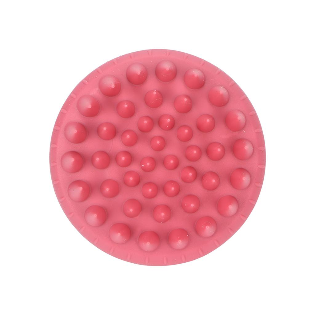 Hair Massager Soft Silicone Waterproof Manual Hair Massage Scalp Cleaning Anti Dandruff Shampoo Brush Pink