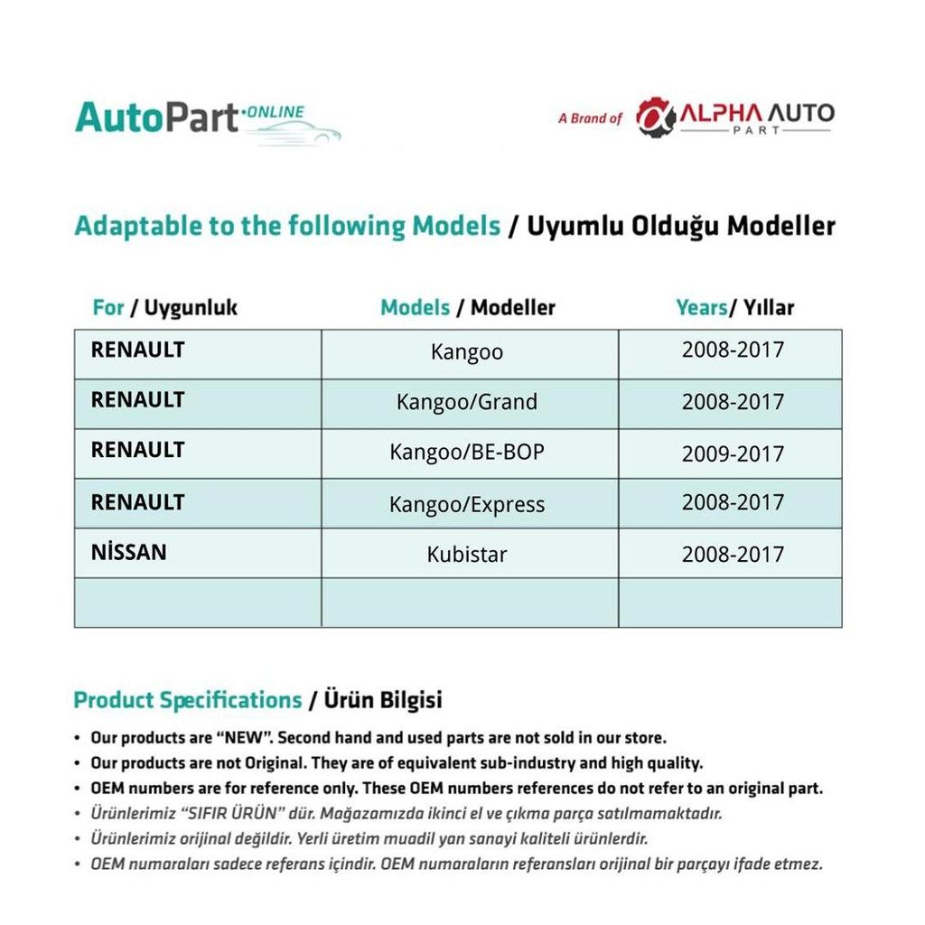 Fender Signal for Renault Kangoo,Nissan Kubistar