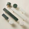 SAILANKA Brass Marble Crystal Stone Furniture Handles White Green Long Round Pulls Cupboard  Dresser Drawer Cabinet Knobs