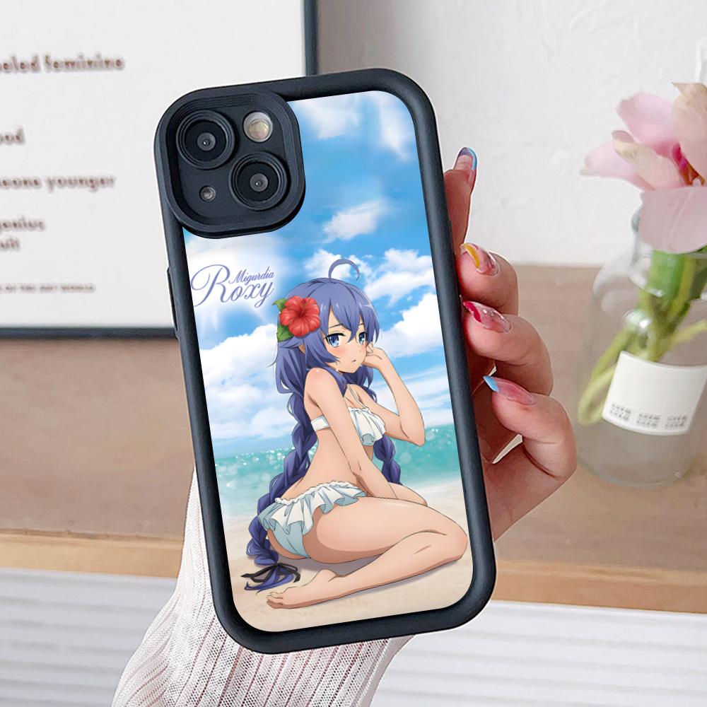 Mushoku Tensei Roxy Mobile Phone Case for iPhone 17 16 15 14 13 12 11 Air Pro Max Plus Thicken TPU Colorful Cover Cover Luxury