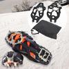 18 Spikes Crampons for Shoes Men Women Reinforced Snow Traction Cleats Shoe Jogging