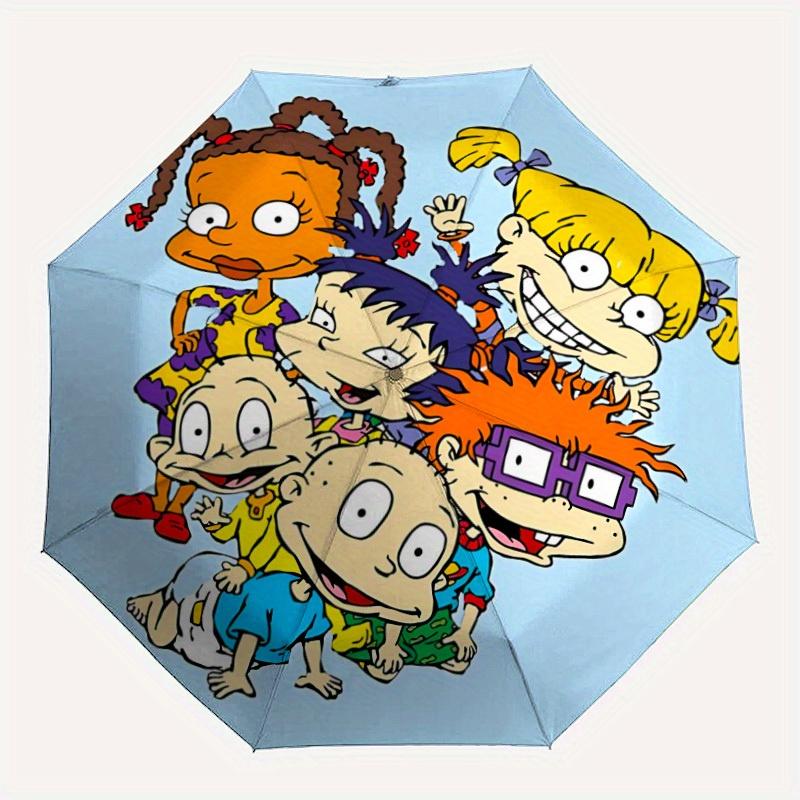 1pc Rugrats Automatic Opening/closing Umbrella, Foldable Sunshade, Perfect Gift for Friends, Durable Handle y250812076