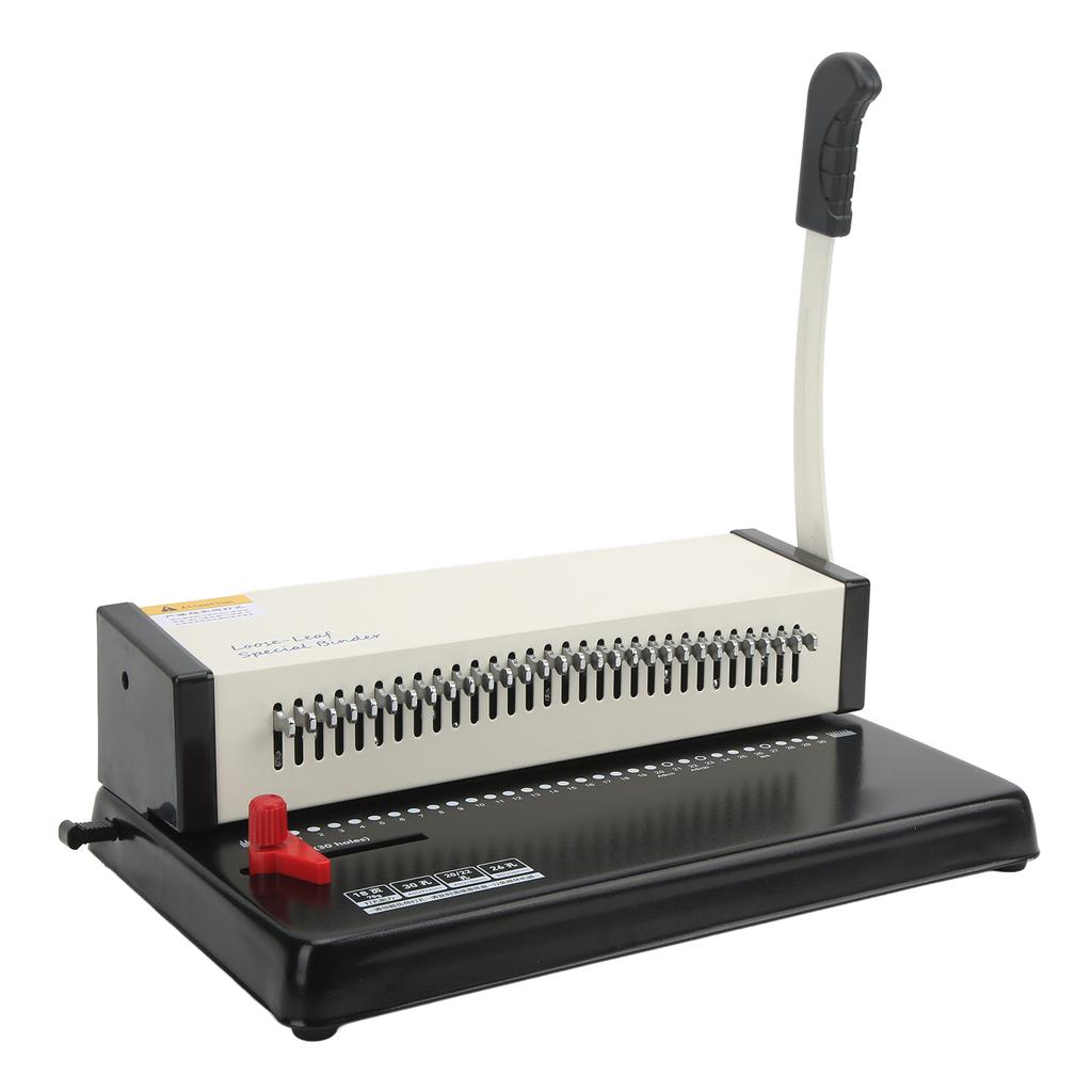 Multifunctional Loose Leaf Hole Punch Desktop Paper Punching Binding Tool 9.5mm Pitch