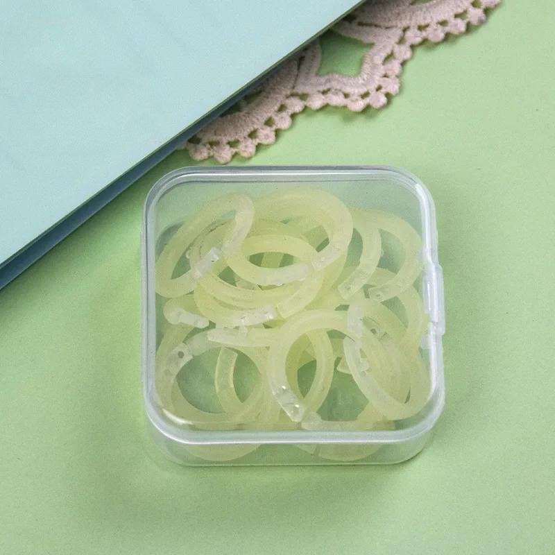 20 шт. 15 мм прозрачное пластиковое кольцо для книг, папка-регистратор, фотоальбом, круг, зажимы, офисные принадлежности для переплета