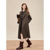 Betu Women's Elegant Mid-Length Wool Blend Coat