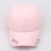 Бейсбольная кепка Bts, однотонная солнцезащитная шляпа, дышащая легкая быстросохнущая кепка с козырьком