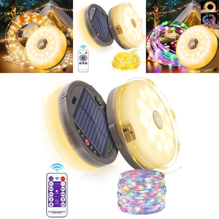 Светодиодная веревка для кемпинга с магнитными зажимами для палаток на открытом воздухе и декора атмосферы