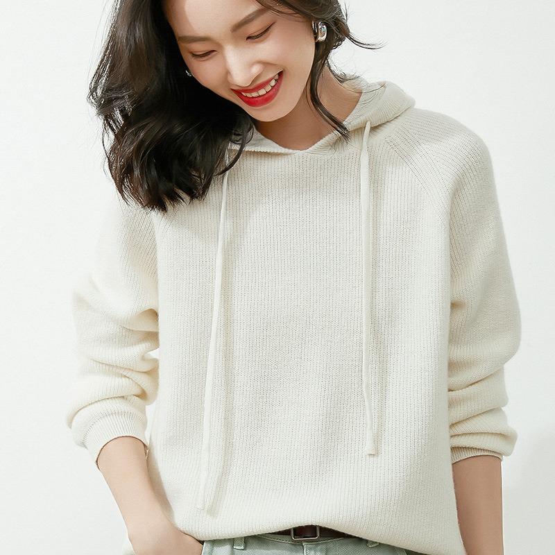 Women S Loose Fit Hooded Sweatshirt Casual Pullover Autumn Winter
