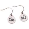 [R4466] - Silver 'Elephant' Steel Designer Earrings - 11 Mm