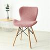 Polar Fleece Fabric Butterfly Chair Covers Stretch Spandex Curved Dining Chair Cover Kitchen Hotel Chairs Slipcovers Solid Color