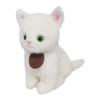 Graceful Cat In Sitting CAT White Cat Plush Toy Total Length 22cm (Made Japan) I-6855