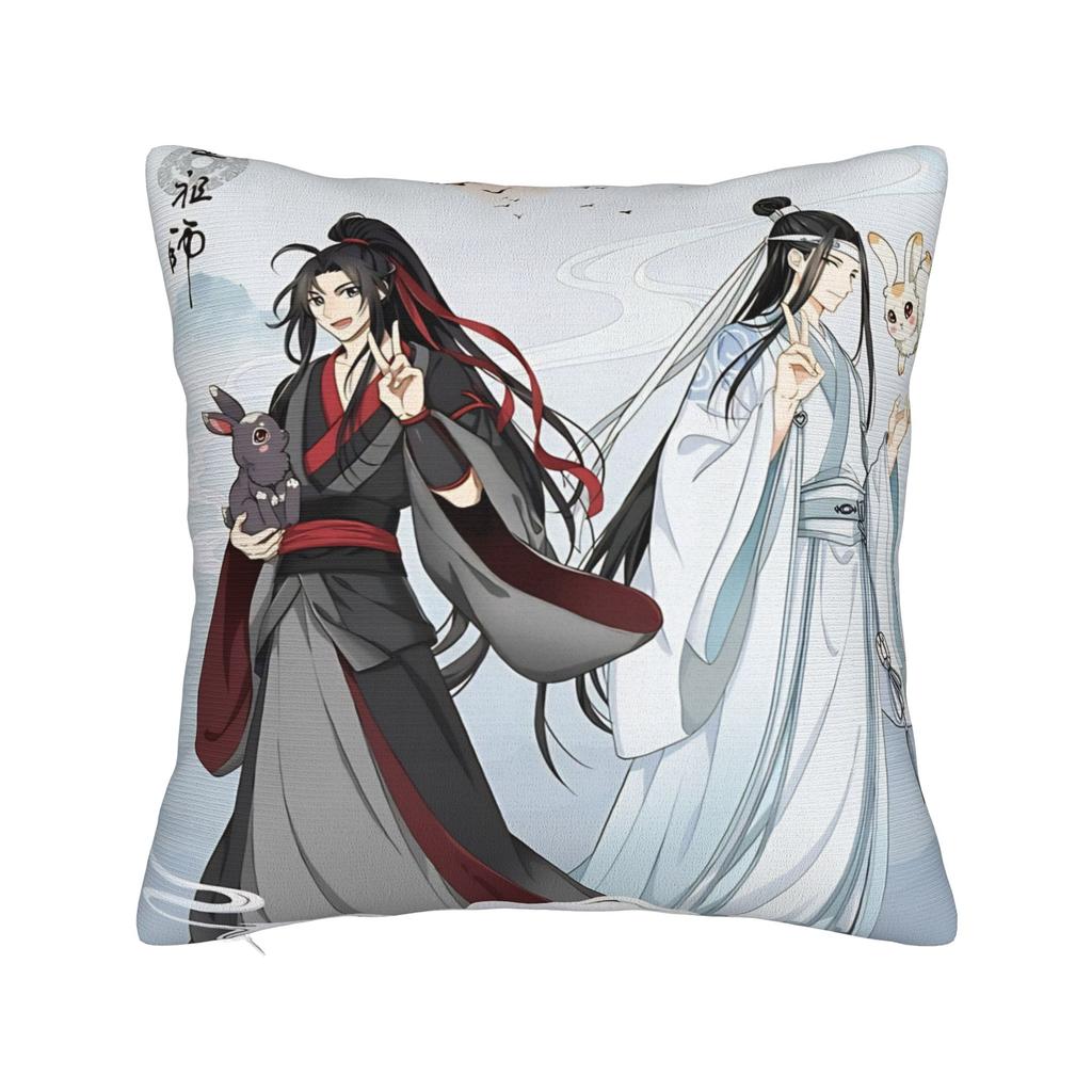 Pillow Cover The Founder of Diabolism Mo Dao Zu Shi Cartoon  Kawaii Pillow Case For Living Room Chair Pillowcases