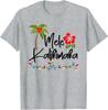 Mele Kalikimaka Тропическое Рождество Гавайская Рождественская Футболка