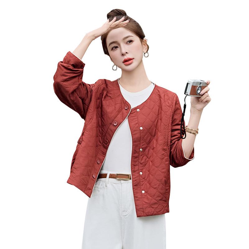 Women's Short Fashion Coat 2025 - Spring & Autumn, Loose Fit, Casual, Small Size, Ideal for Middle-Aged Moms