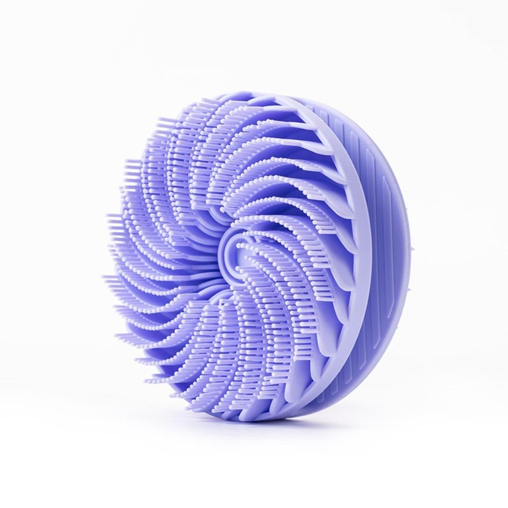 Двусторонняя щетка для душа с мягкой щетиной, силиконовая щетка для очищения тела, щетка для шампуня, массажная, многофункциональная щетка для ванны для отшелушивания