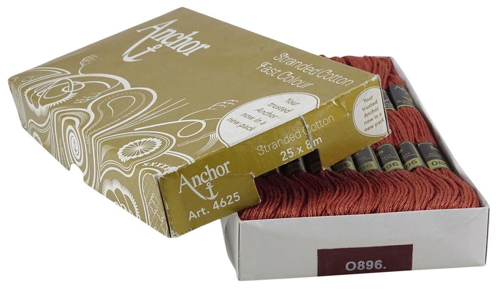 IBA Indianbeautifulart Многожильные хлопковые нитки для ручной вышивки, упаковка из 25 мотков, темные