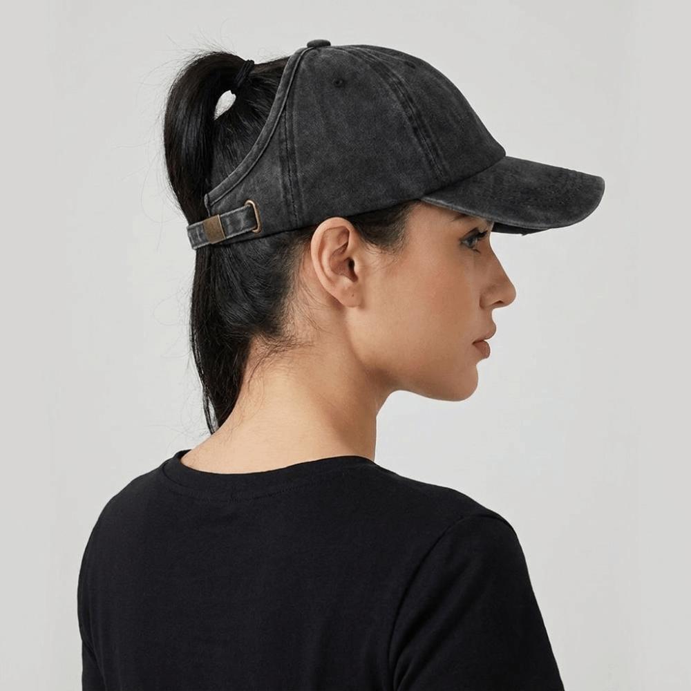 Hip Hop Empty Top Hat Adjustable Sun Protection Peaked Hat Vintage Washed Baseball Cap  Outdoor