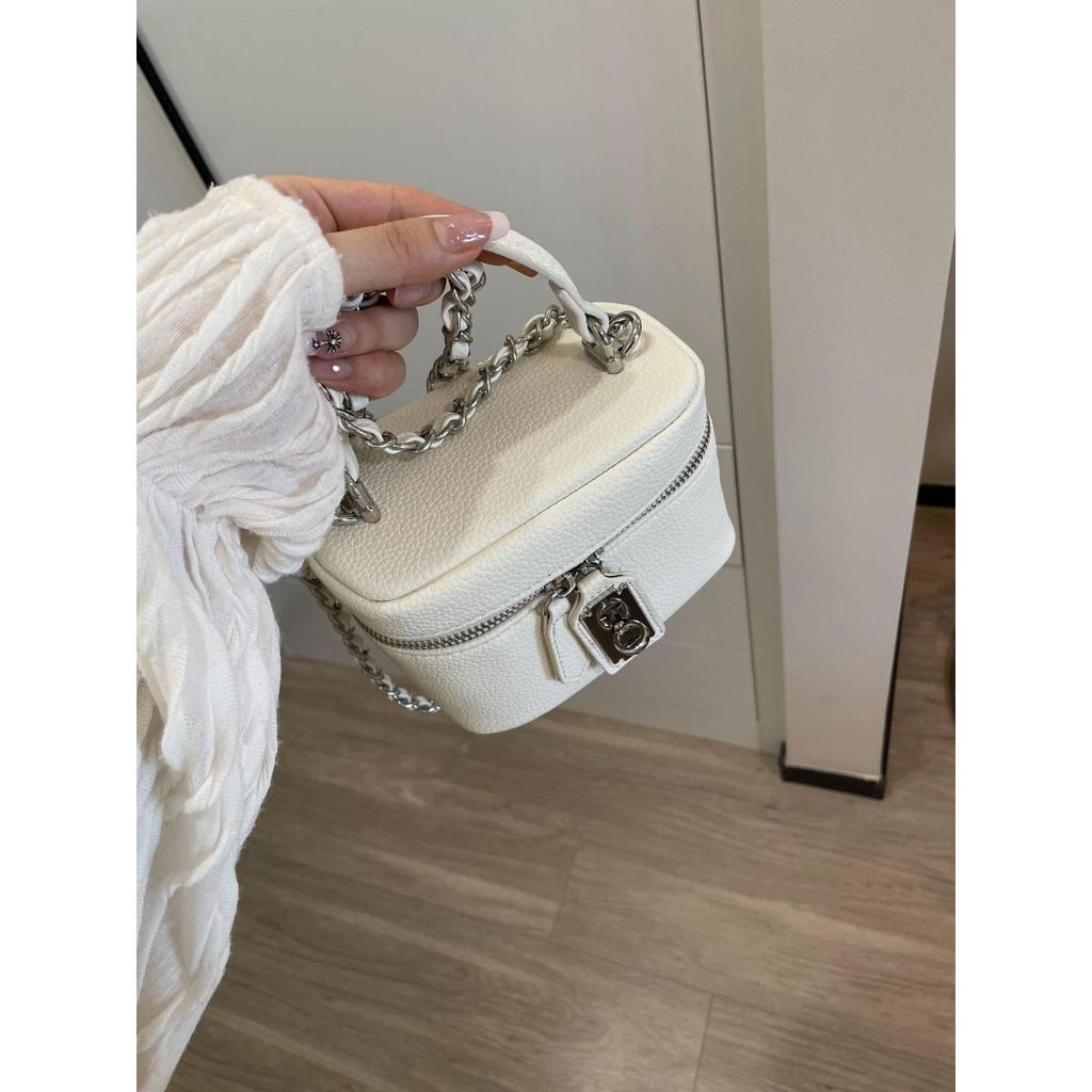 Exquisite Small Fragrance Chain Mobile Phone Bag for Women's New High-end Lock Box Bag Single Shoulder Crossbody Bag Handbag
