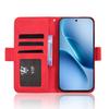 Wallet Case for vivo - Leather/PU, Red, With Card Holder