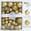 42PCS Plastic Christmas Ball Set 7 Colors Xmas Baubles High-quality Xmas Ornament Ball  Home