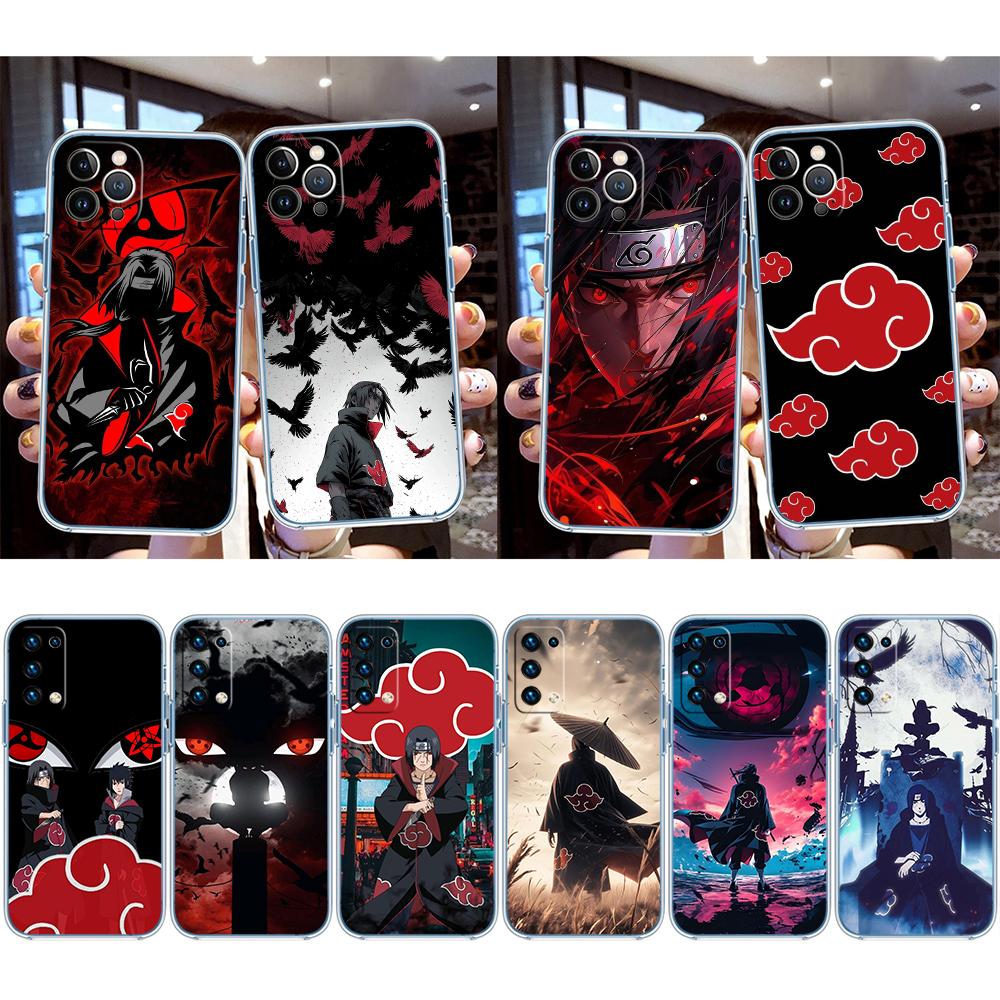 Naruto Uchiha Itachi Transparent Phone Case for Motorola Moto G7 G8 G9 G84 G85 G73 G24 G15 Z2 Play Power Plus
